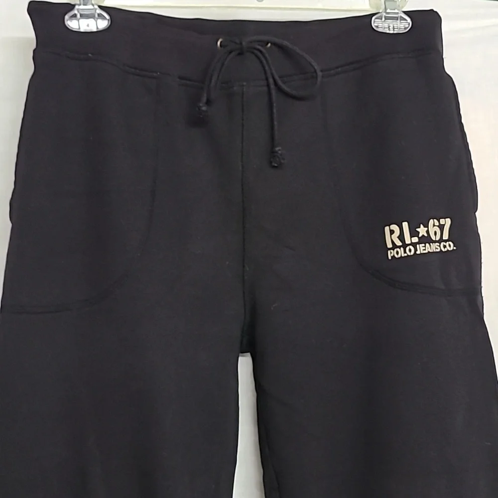1990s Vintage Polo Jeans Co. RL-67 Ralph Lauren Fleece Sweatpants Sz M - Picture 5 of 8